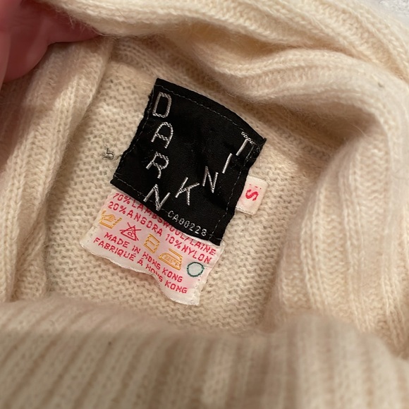 Vintage 1970s Angora Wool Scarf Sweater - Picture 2 of 3